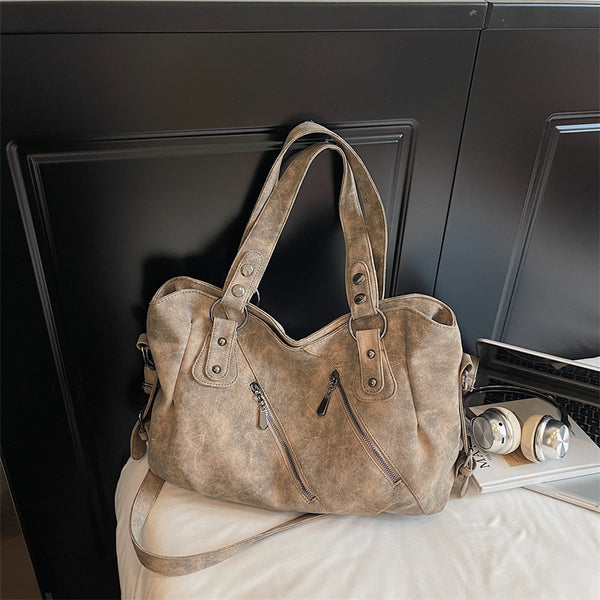 Frosted Large Capacity Tote Shoulder Bag styled for everyday outfits