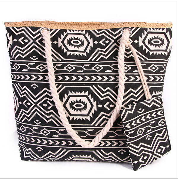 Large Capacity Canvas Handbag product view 5 by EuroChic Tote