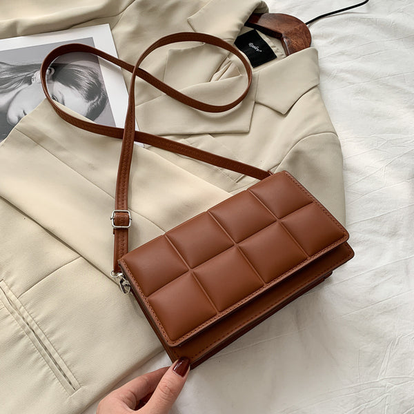 Checkered Small Square Crossbody Bag styled for everyday outfits