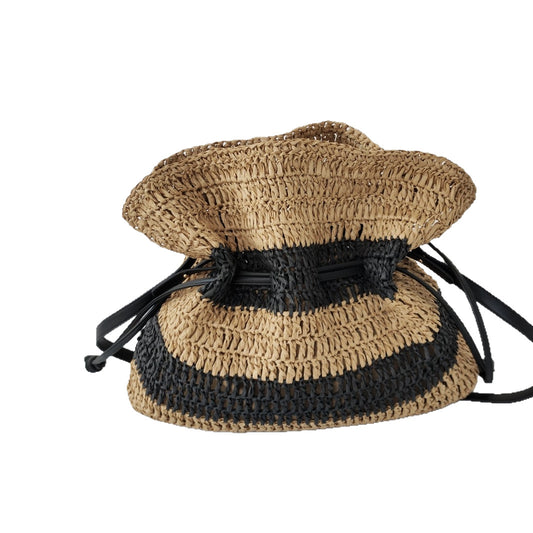 Large Capacity Woven Shoulder Bag by EuroChic Tote
