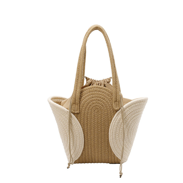 Simple Woven Large Capacity Beach Tote Bag